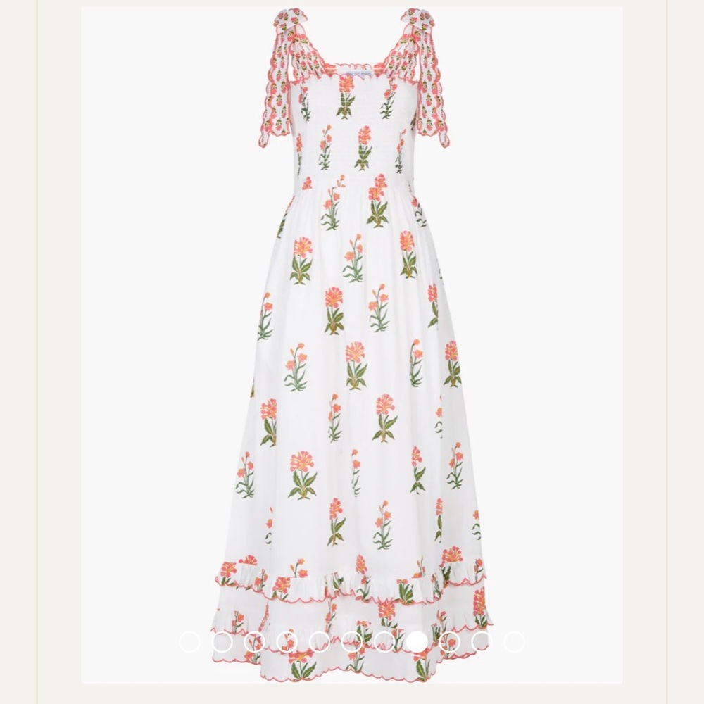 Pink City Prints Puglia Agapanthus Ellie Dress Size XS
